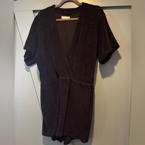 Suzi Kondi Black Velour Romper